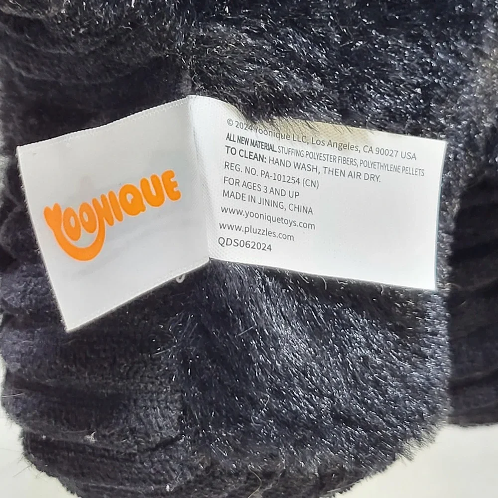 Pluzzles Yoonique Black Bear Plush Interlocking Puzzle Stuffed Animal 8